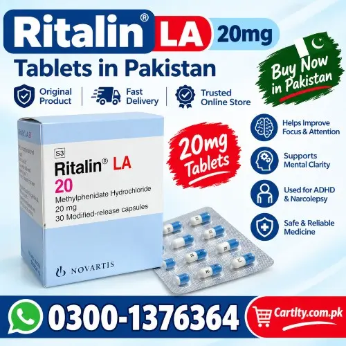 Ritalin LA 20mg tablets Sale in Pakistan